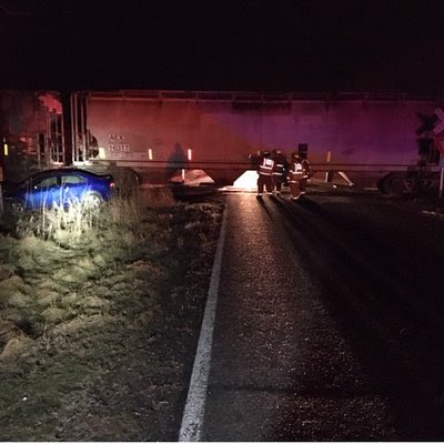 Driver Escapes Serious Injuries While Hitting Train