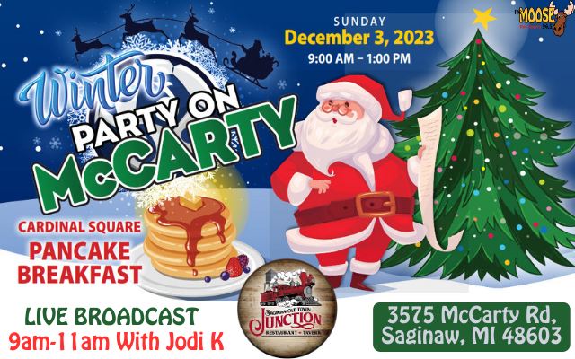 WINTER PARTY ON MCARTY AND SAGINAW OLD TOWN JUNCTION BREAKFAST WITH SANTA!