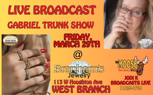 <h1 class="tribe-events-single-event-title">LIVE BROADCAST AT BRANHAMS JEWELRY IN WEST BRANCH</h1>